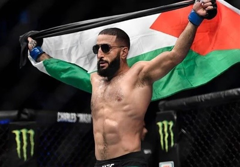 مبارز UFC پیروزی‌اش را به مردم فلسطین تقدیم کرد؛ مبارزان واقعی آنها هستند نه من! فیلم