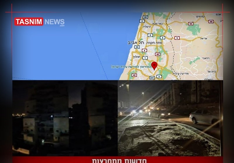 انفجار و قطع برق در شهر لود در فلسطین اشغالی
